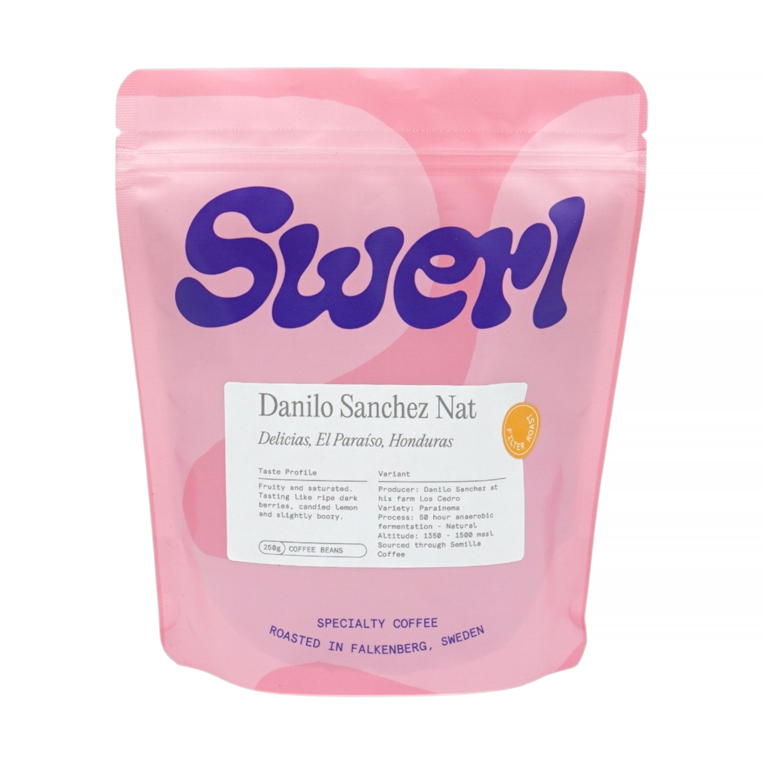 Swerl Coffee - kawa ziarnista Honduras Danilo Sanchez Natural Filter 250 g