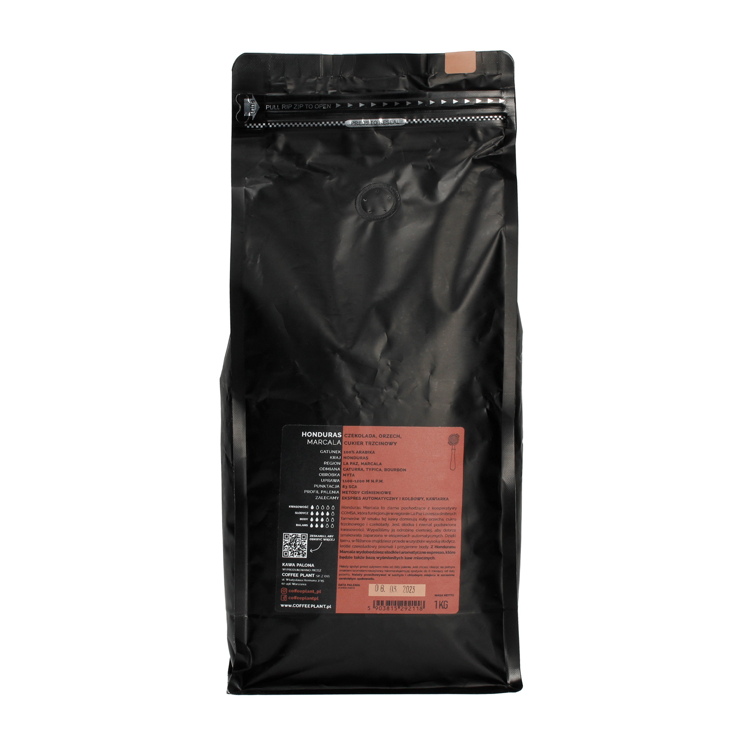 COFFEE PLANT - Honduras La Paz Marcala Washed Espresso 1kg (outlet)