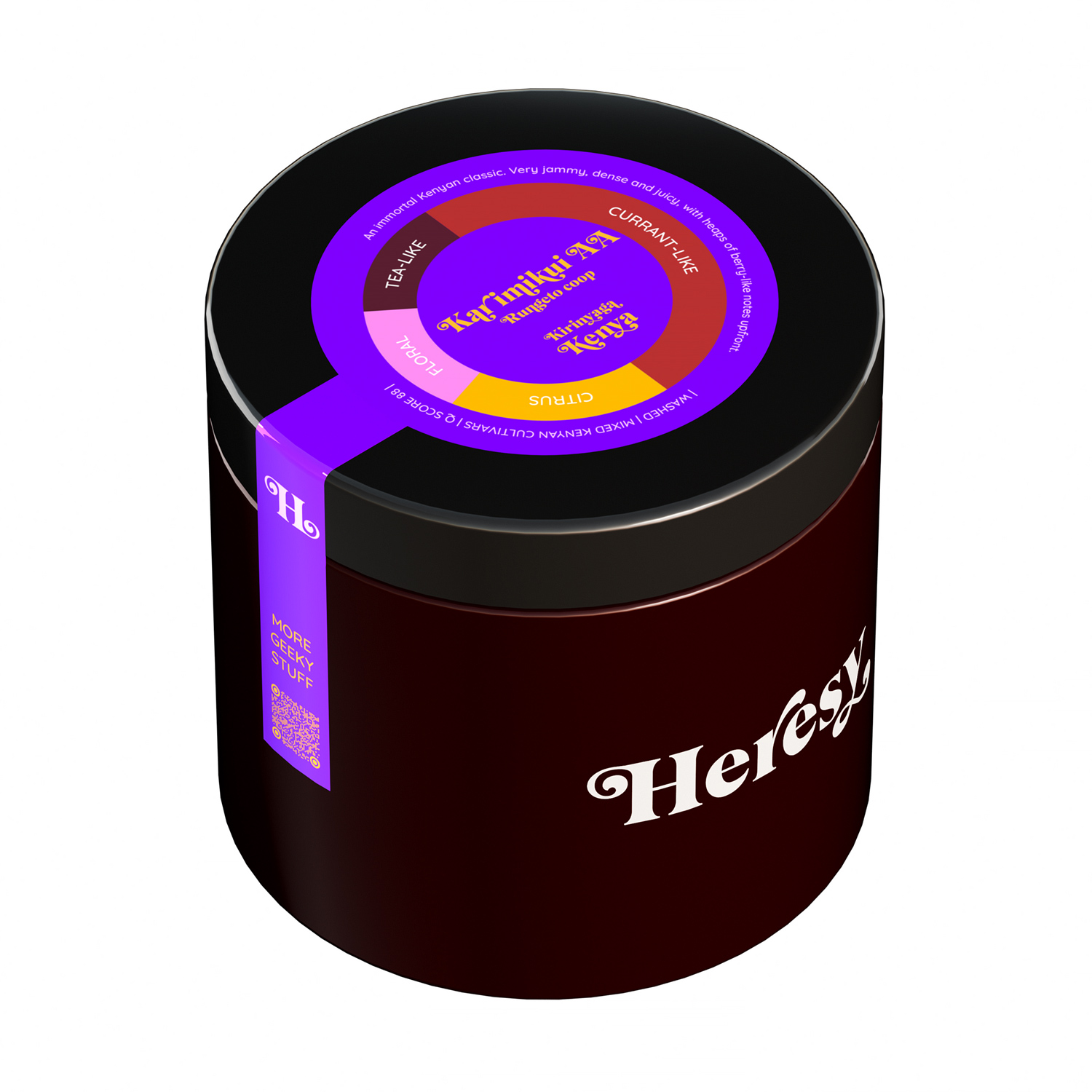 Heresy - kawa ziarnista Kenia Karimikui AA Washed Filter 252 g