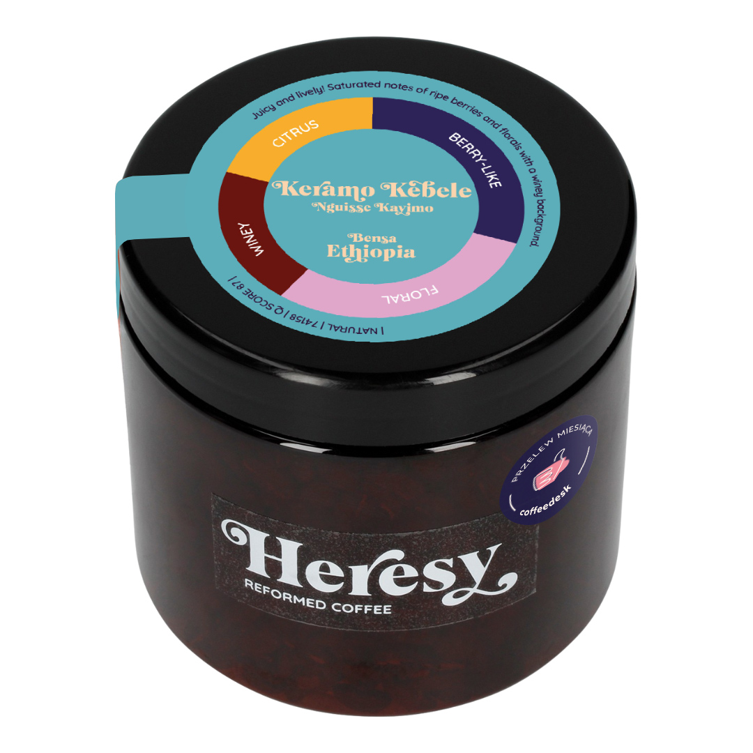 PRZELEW MIESIĄCA: Heresy - kawa ziarnista Etiopia Bensa Keramo Kebele Natural Filter 252 g