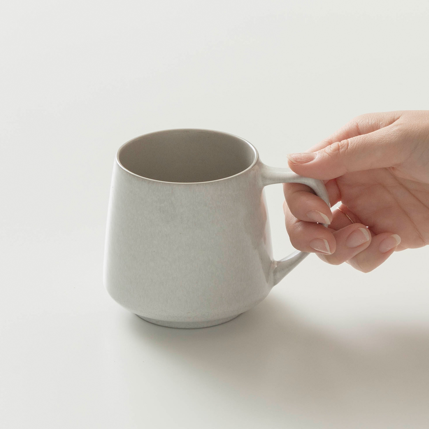 ORIGAMI - Kubek ceramiczny Aroma Vintage 320 ml - Popielaty