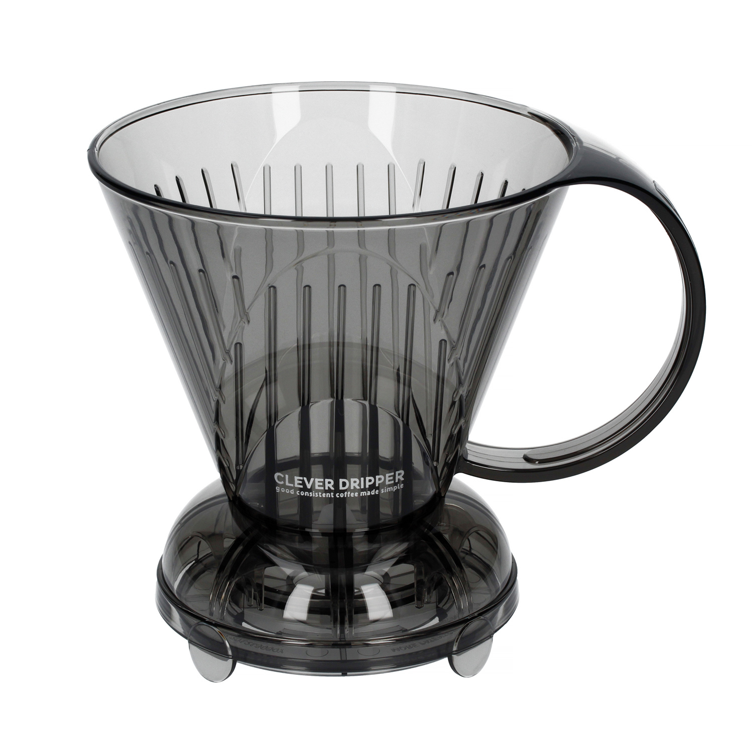 Clever Dripper - Zaparzacz do kawy L 500ml przezroczysty szary