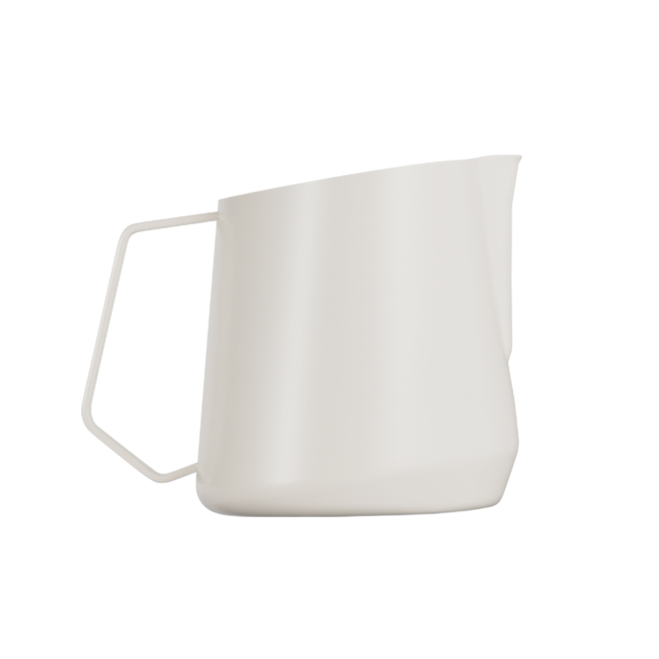 MHW-3BOMBER - Dzbanek do spieniania mleka U-shape GT stal nierdzewna biały mat 500 ml