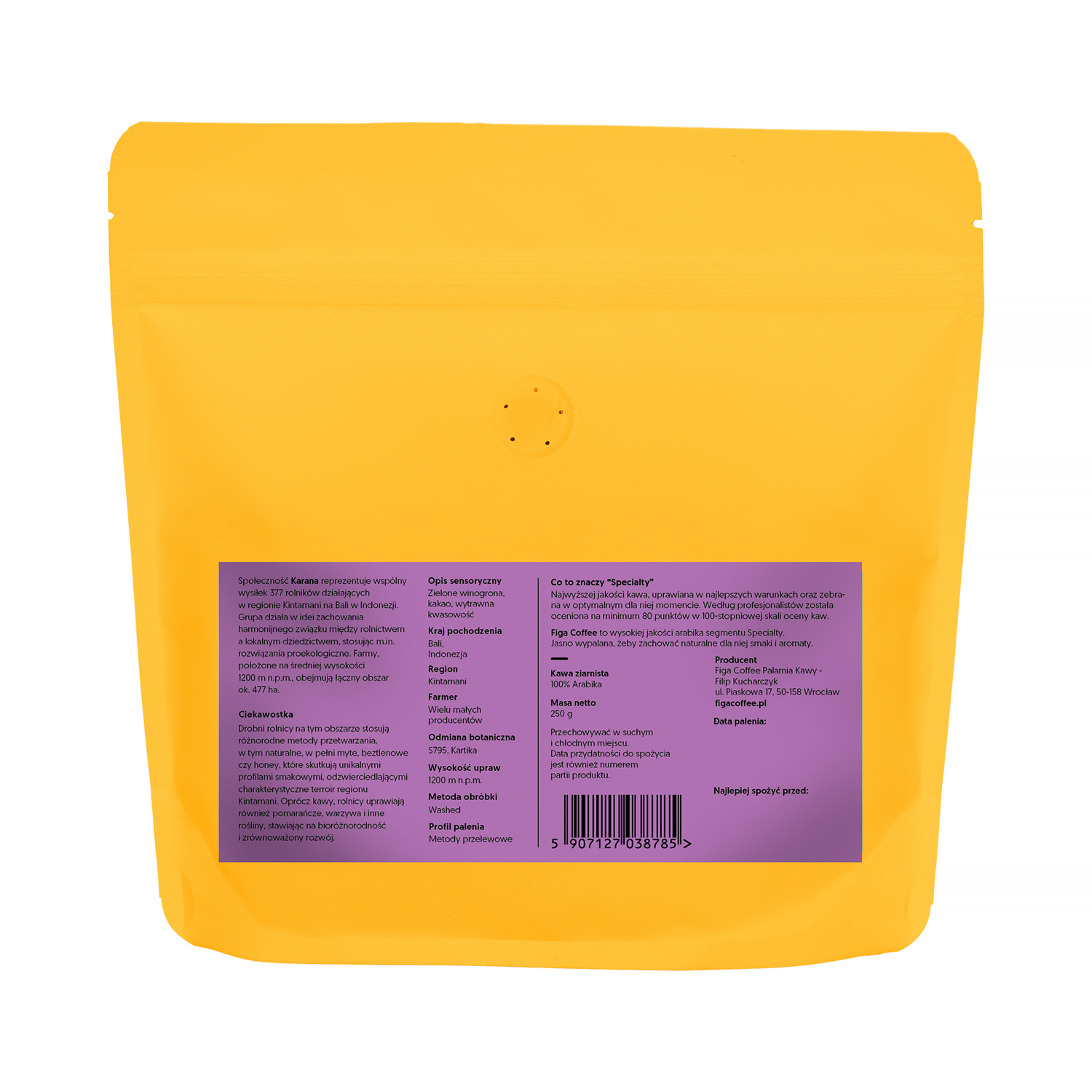 Figa Coffee - kawa ziarnista Bali Karana Washed Filter 250 g