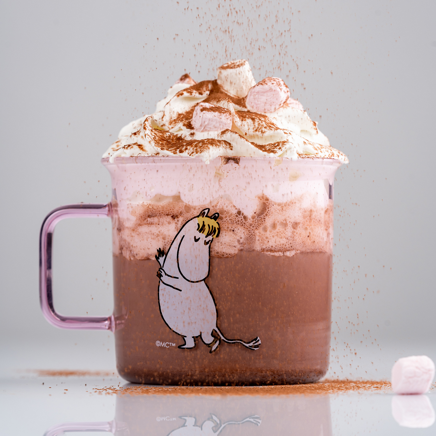 Moomin - Snorkmaiden Glass Mug 350ml Pink