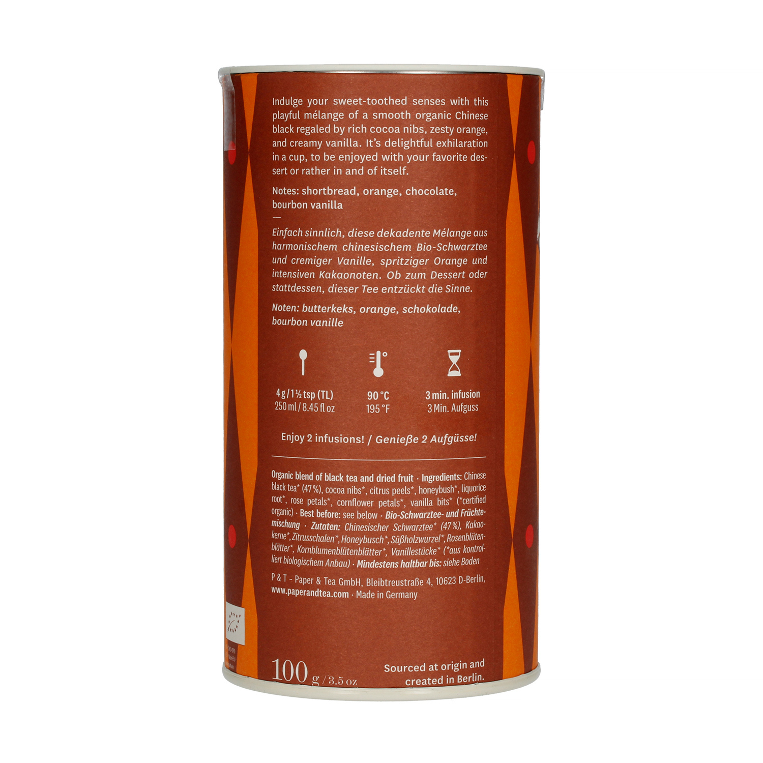 Paper & Tea - Les Metrofolies - Loose tea - Tin 100g