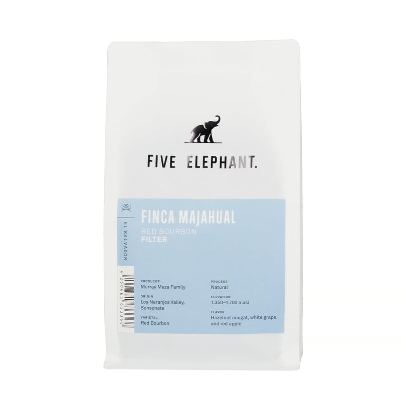Five Elephant - El Salvador Finca Majahual Red Bourbon Natural Filter 250g