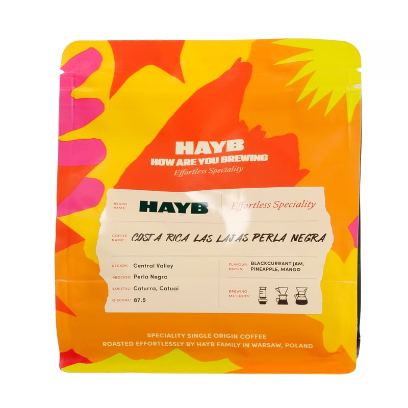 HAYB - Kostaryka Las Lajas Perla Negra Filter 250g