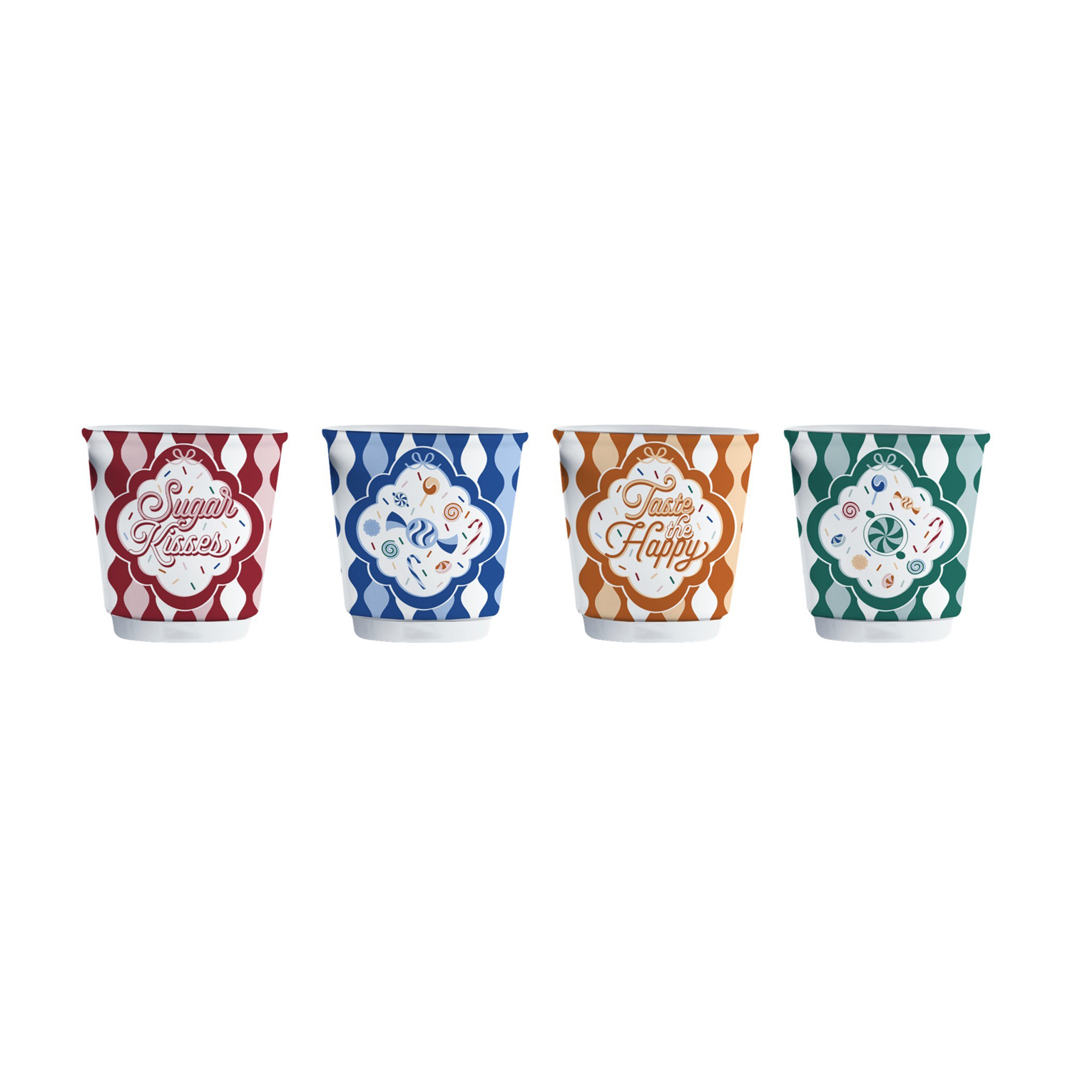 Bialetti - Zestaw 4 czarek Candyland 80 ml