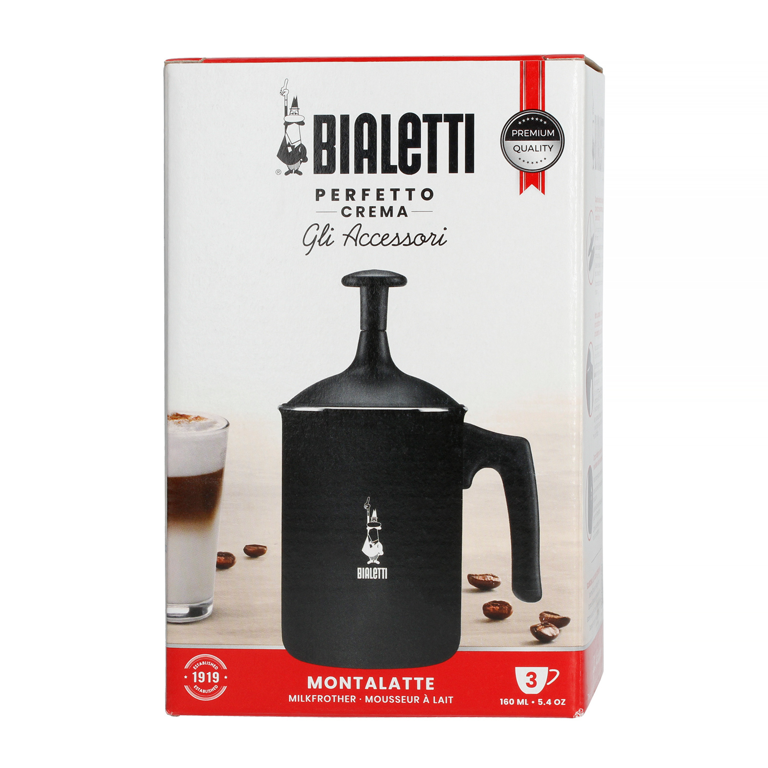 Bialetti Montalatte - ręczny spieniacz do mleka 160ml