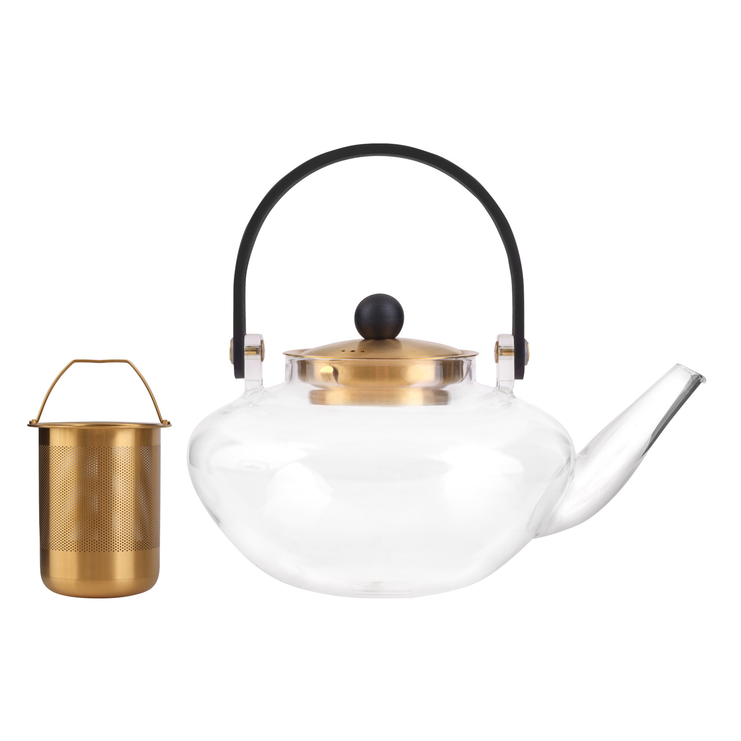 Vialli Design - Zaparzacz do herbaty EVA 800 ml złoty 