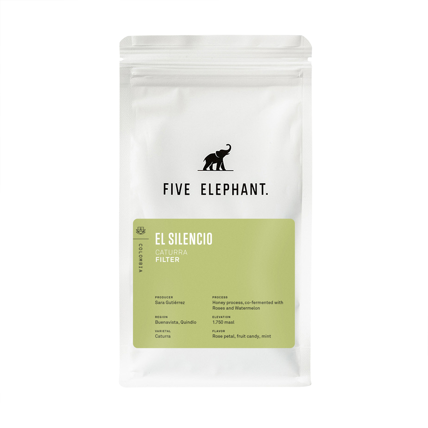 Five Elephant - Colombia El Silencio Honey Co-fermented with Roses & Watermelon Filter 250 g