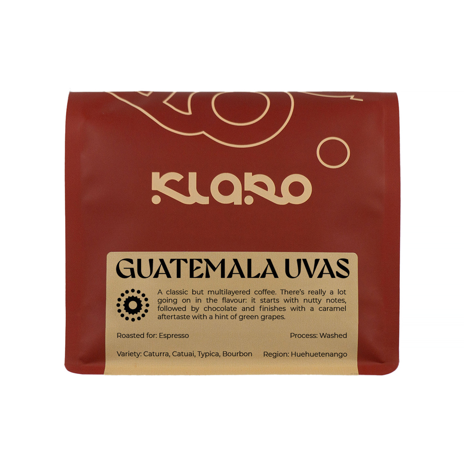 Klaro - kawa ziarnista Gwatemala Uvas Washed Espresso 250 g