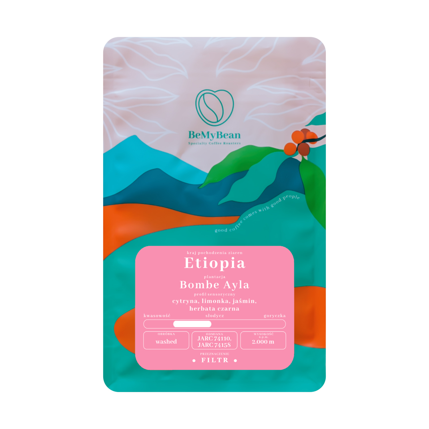BeMyBean - kawa ziarnista Etiopia Bombe Ayla Washed Filter 250 g