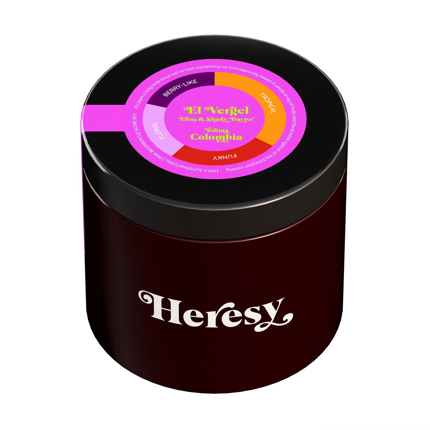 Heresy - Colombia El Vergel Koji Supernatural Pink Bourbon Natural Filter 252 g