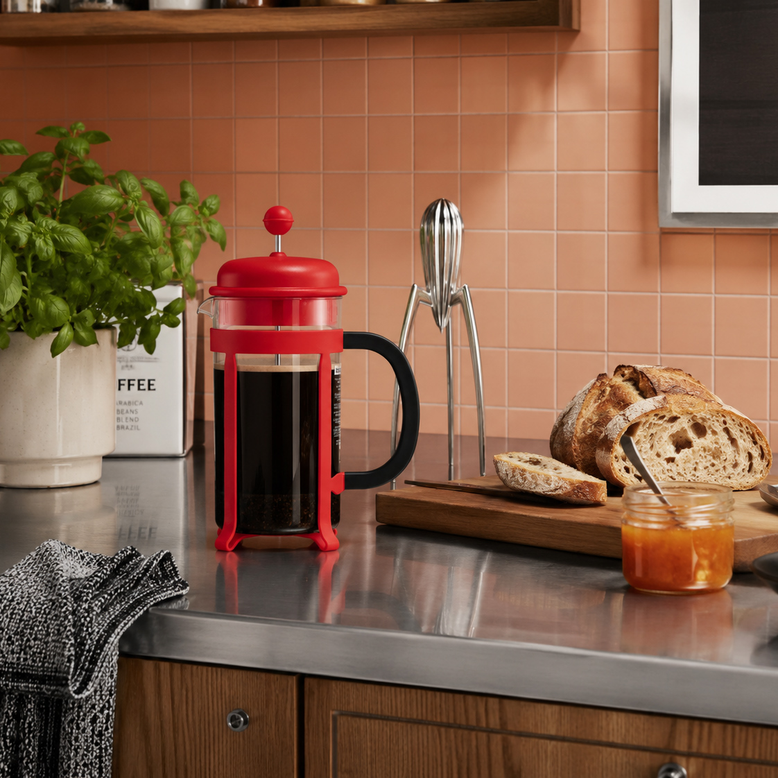 Bodum - French press Java Czerwony 1l