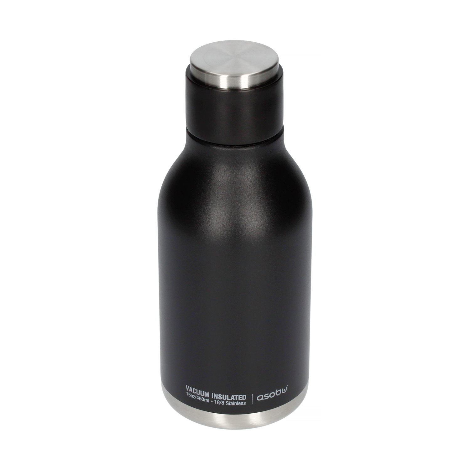 Asobu - Urban Water Bottle Black - 460ml Travel Bottle