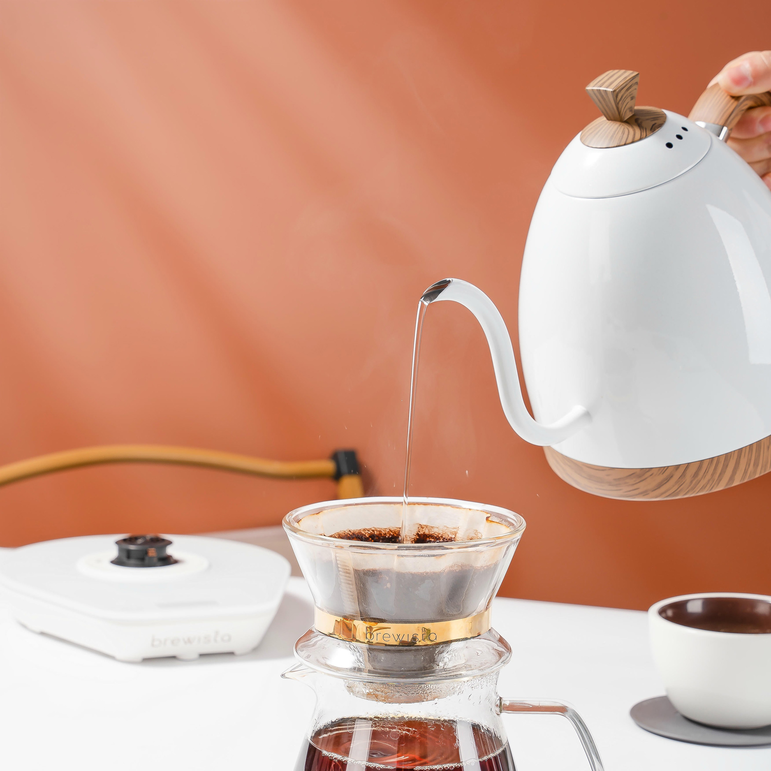 Brewista - Artisan Variable Temperature Kettle Perłowa Biel 1l - Czajnik elektryczny