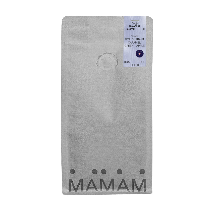 PRZELEW MIESIĄCA: MAMAM - kawa ziarnista Rwanda Gicumbi PB Washed Filter 250 g