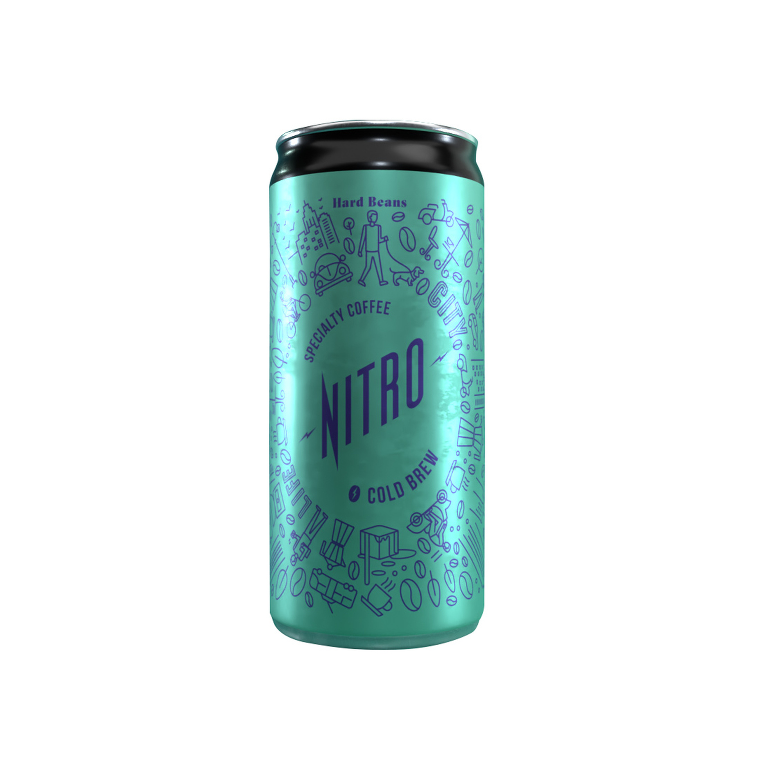 Hard Beans - Nitro Cold Brew Coffee Classic 200 ml