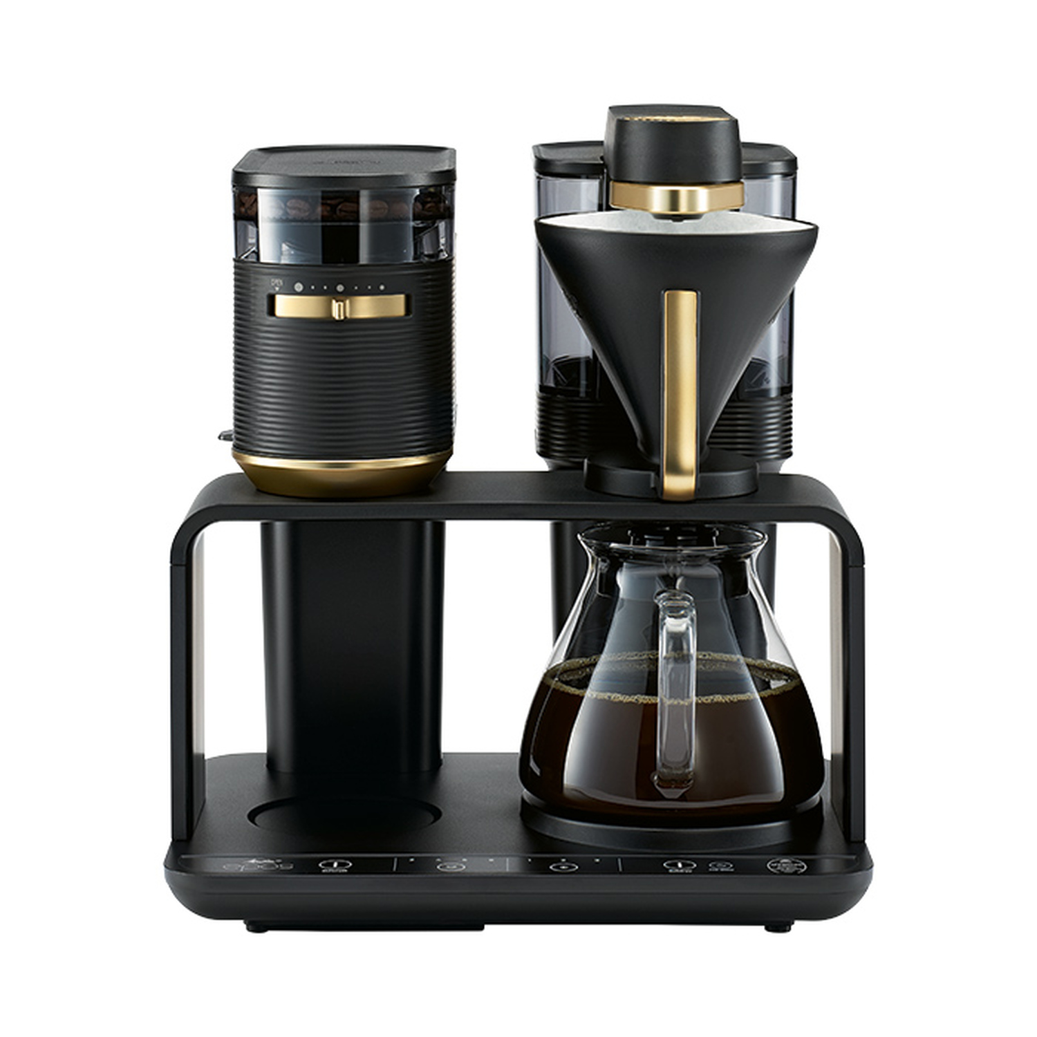 Melitta - EPOS Czarno-złoty - Ekspres przelewowy z wbudowanym młynkiem