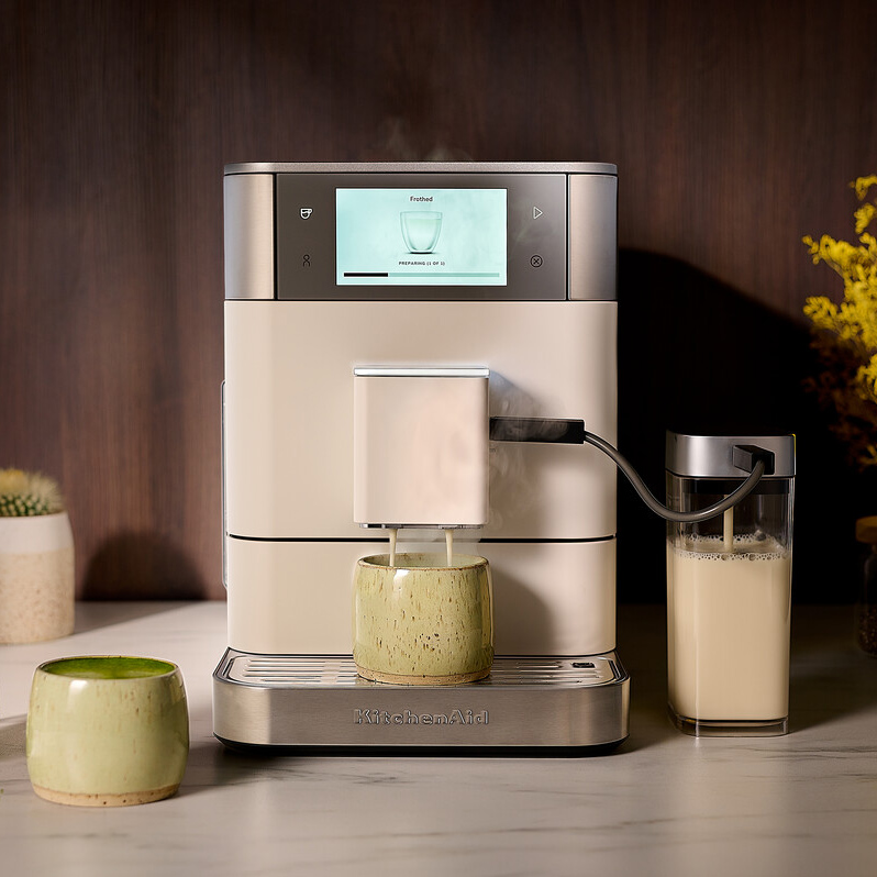 KitchenAid - Automatic Espresso Machine KF8 porcelain white