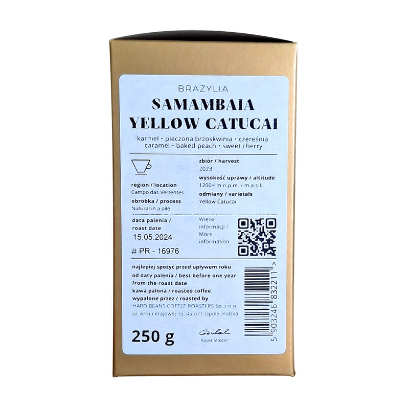 Hard Beans - Brazil Samambaia Natural in a Pile Filter 250g