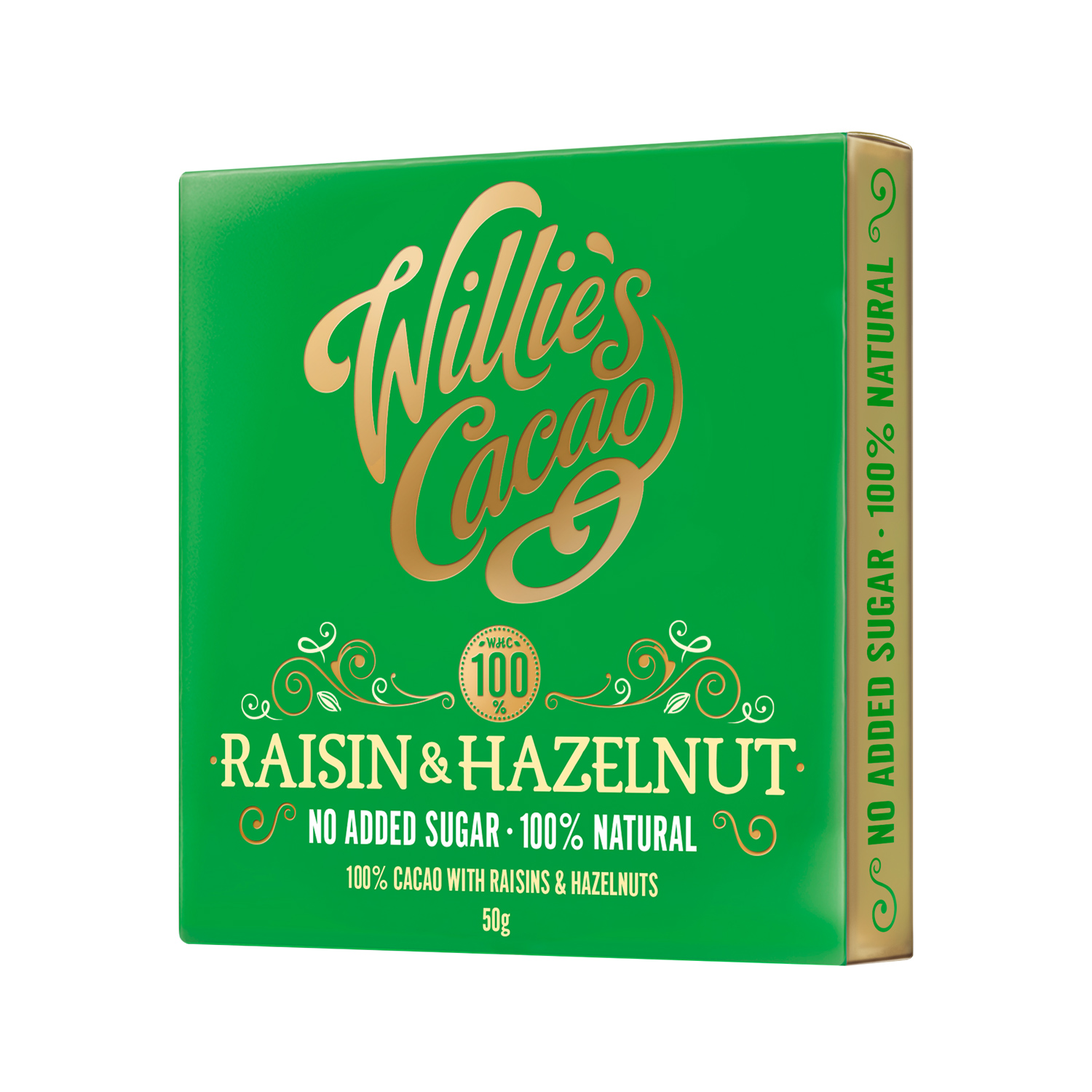 Willie's Cacao - Czekolada - Rodzynki i orzechy laskowe - Raisin and Hazelnut 50g