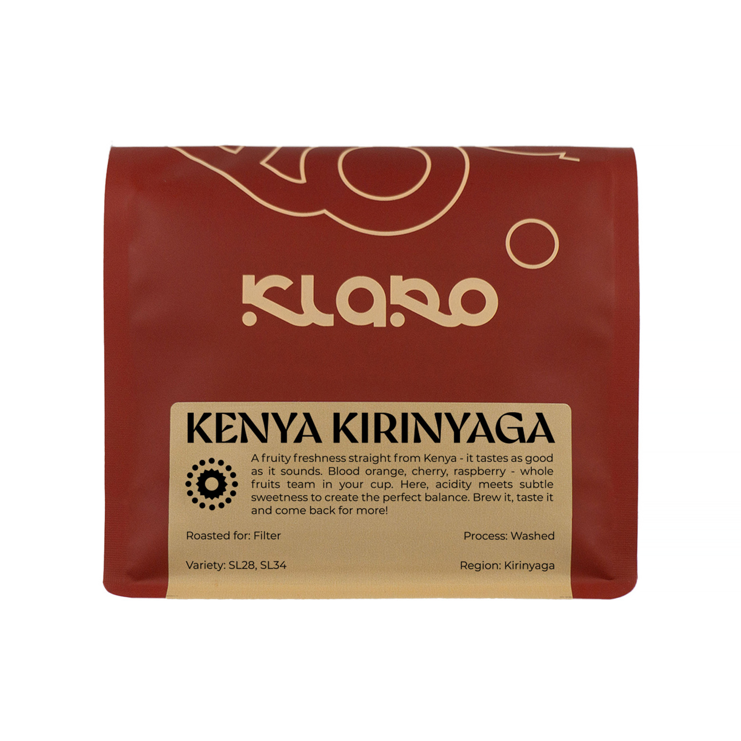 Klaro - kawa ziarnista Kenia Kirinyaga Washed Filter 250 g