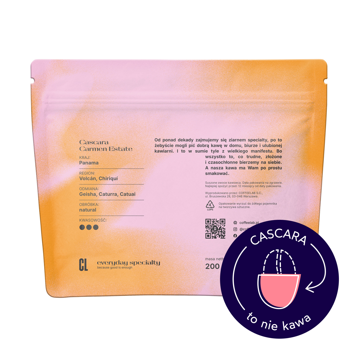COFFEELAB - Panama Cascara Natural 200g