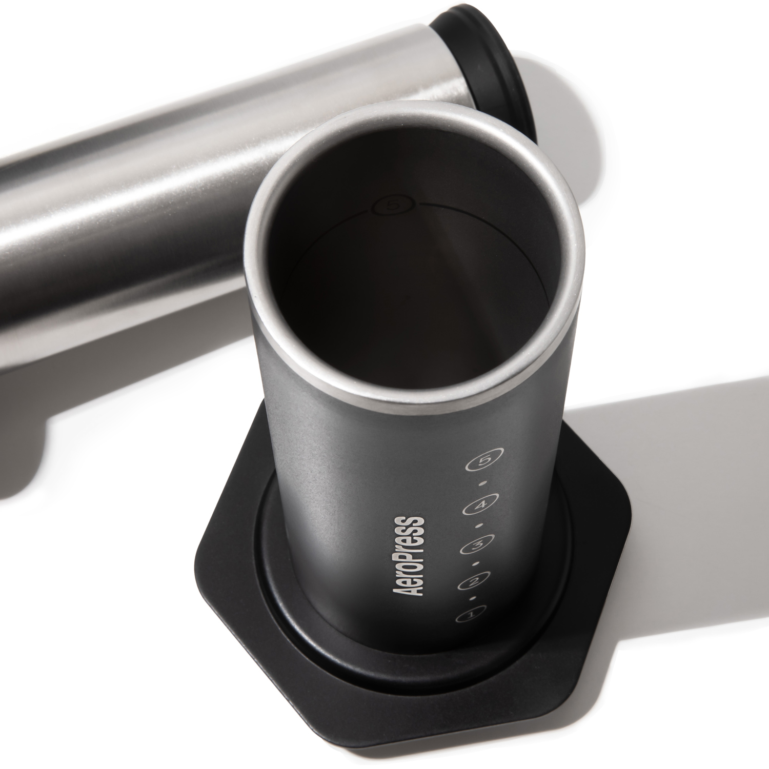Aeropress - Zaparzacz do kawy Steel czarny