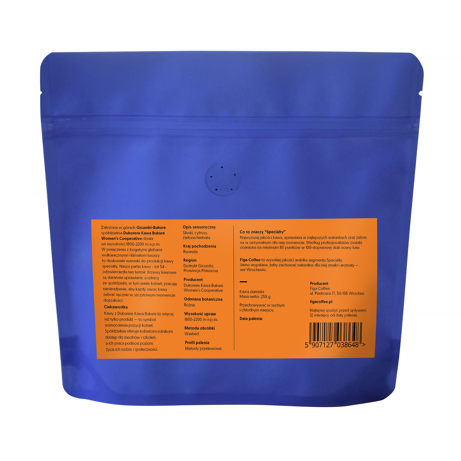 Figa Coffee - Rwanda Bukure Women’s Cooperative Washed Filter 250 g