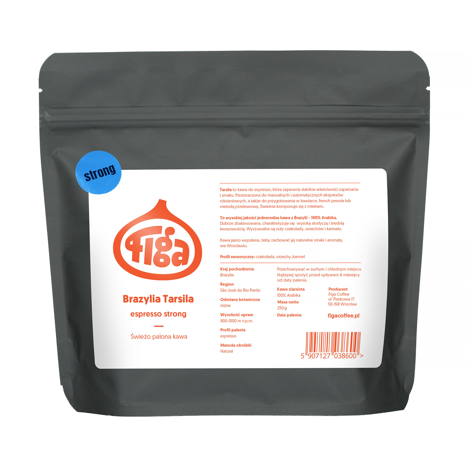 Figa Coffee - Brazil Tarsila Natural Strong Espresso 250 g