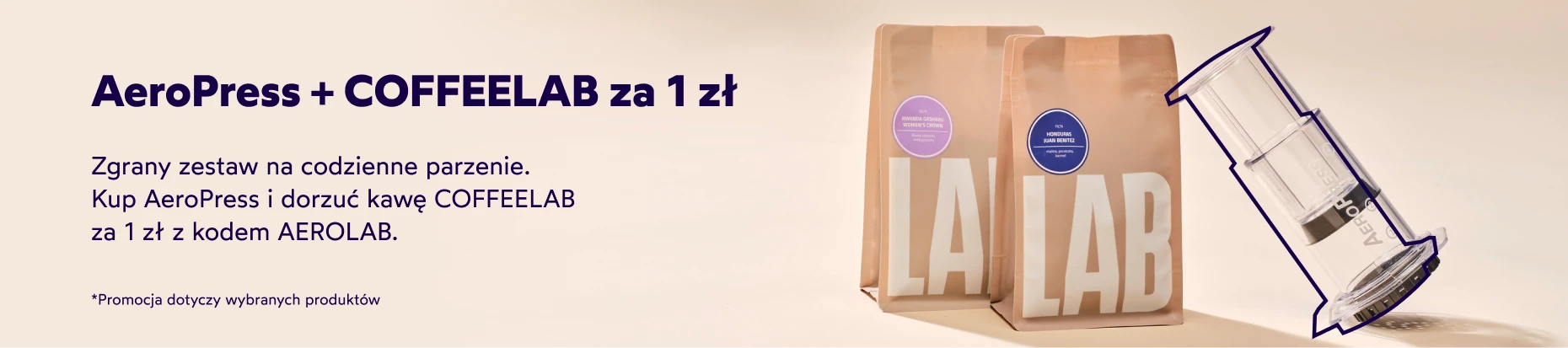 Aeropress i kawa za 1 zł