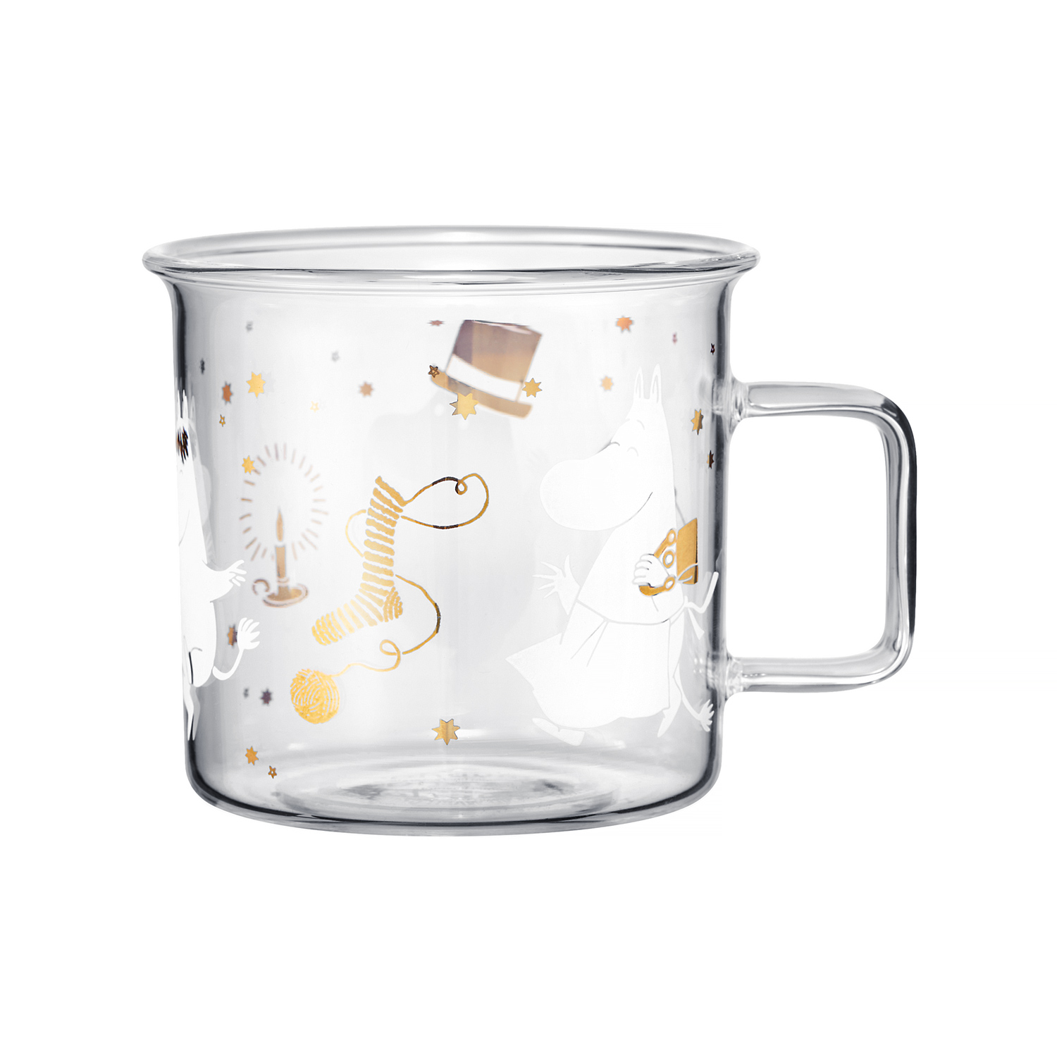 Moomin - Sparkling Stars Glass Mug 350ml Transparent