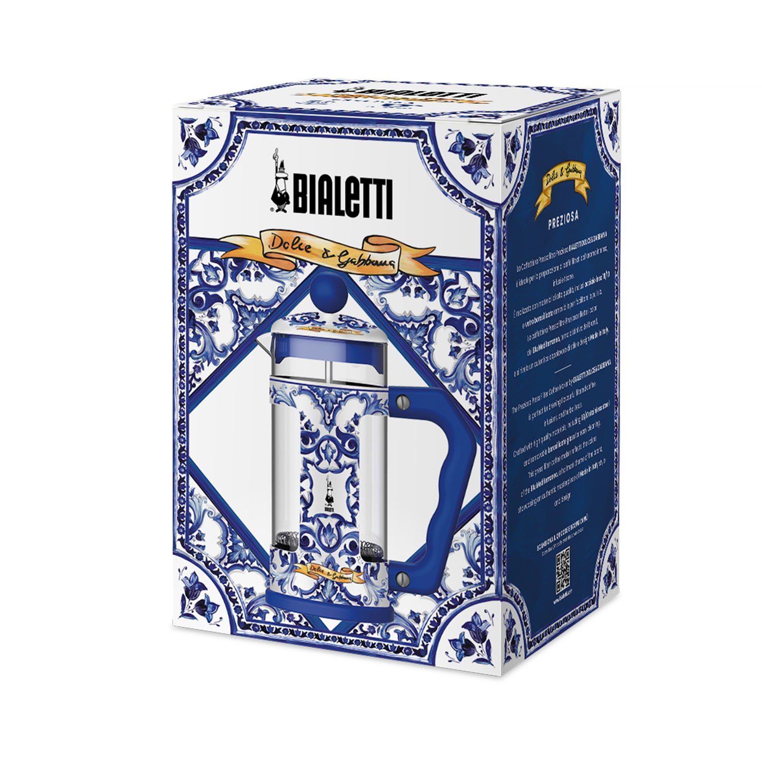 Bialetti Dolce & Gabbana - French Press Mediterranean Blue 1l