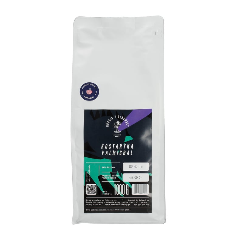 Bracia Ziółkowscy - Kostaryka Palmichal Natural Espresso 1kg