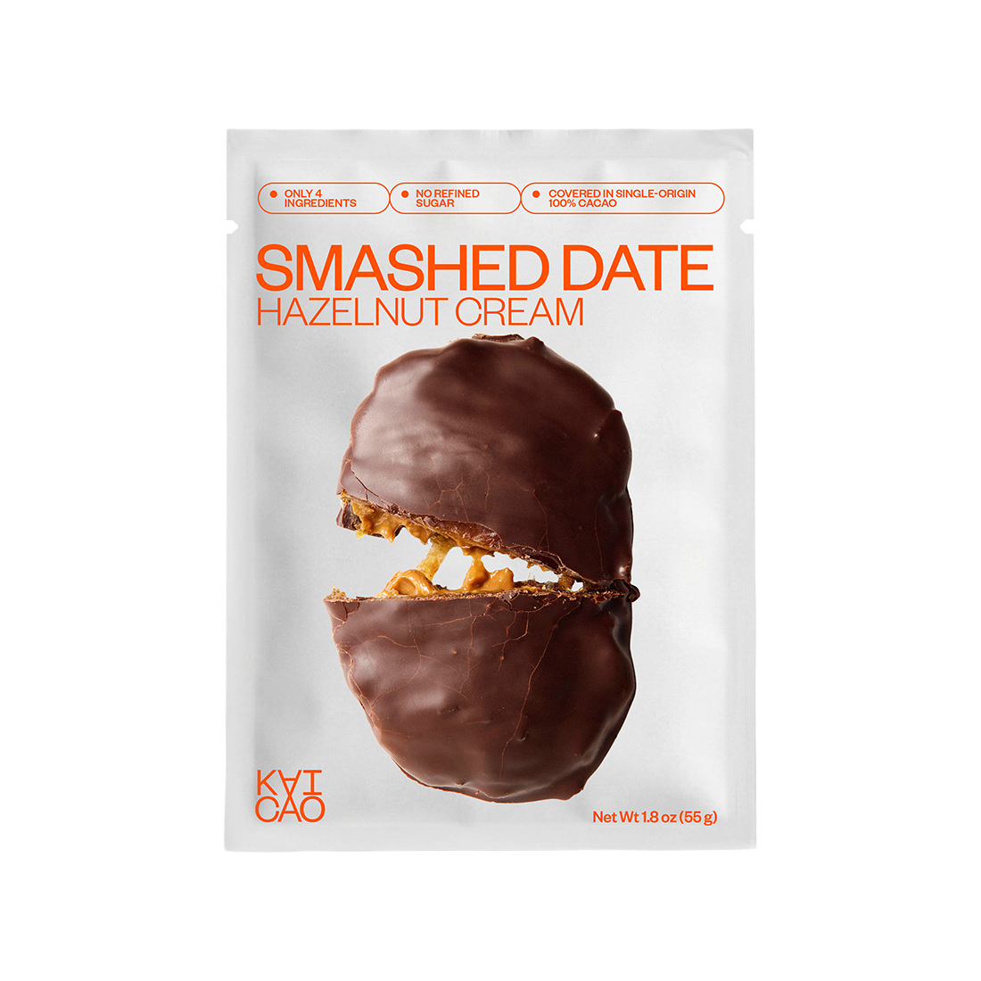 KAICAO - Przekąska daktylowa Smashed Date z orzechami laskowymi 55 g