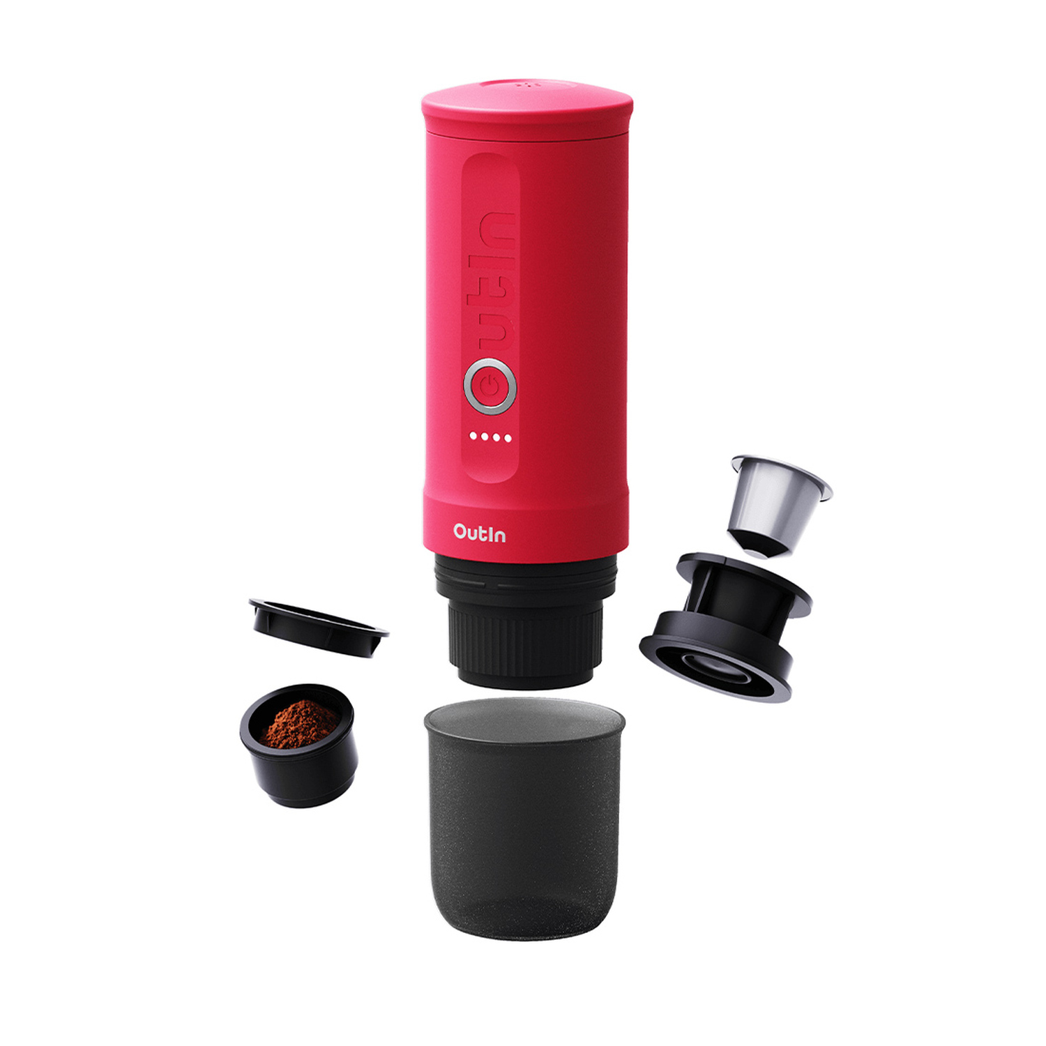 Outin - Nano Espresso Maker Crimson Red