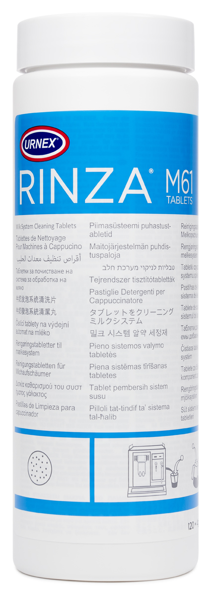 Urnex Rinza Tablets - Tabletki do czyszczenia spieniacza - 120 sztuk
