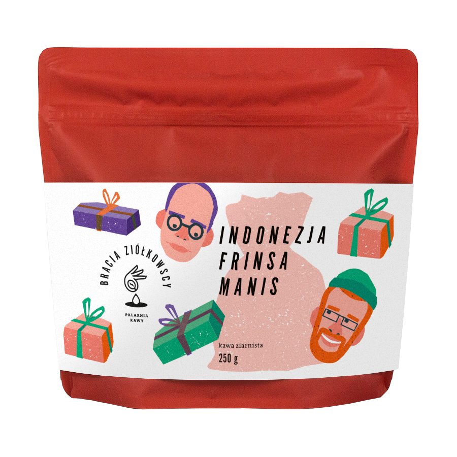 Bracia Ziółkowscy - kawa ziarnista Indonezja Frinsa Manis Natural Filter 250 g