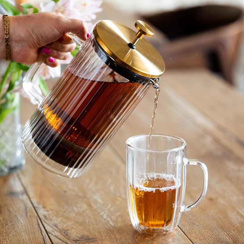 Vialli Design - Tulip French Press Gold Matt 1l