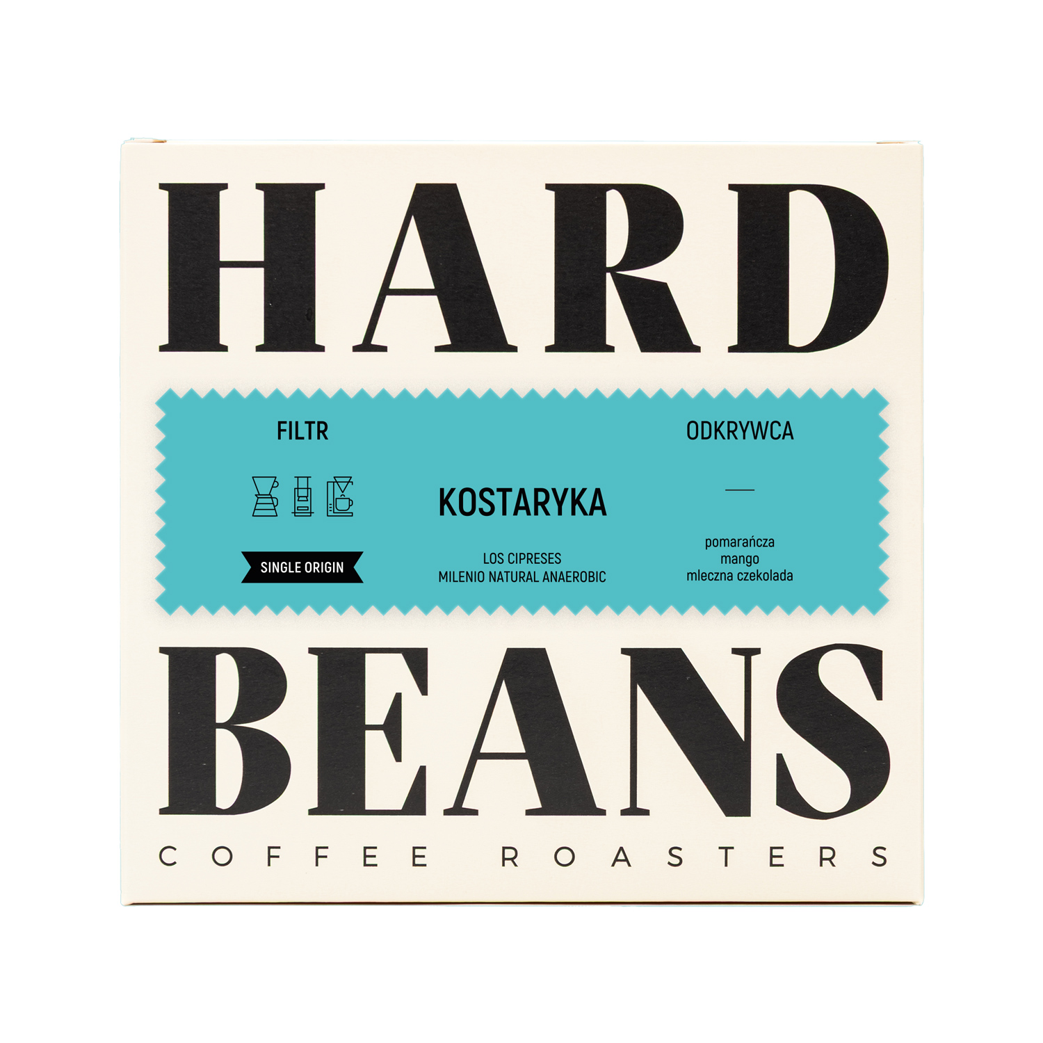 Hard Beans - kawa ziarnista Kostaryka Los Cipreses Milenio Natural Anaerobic Filter 200 g