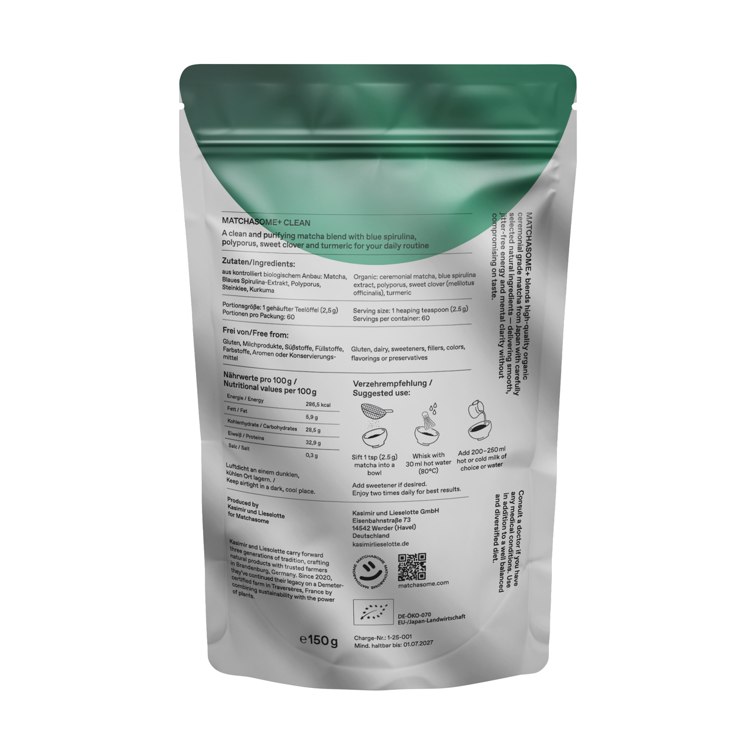 Matchasome - Matcha Matchasome+ Clean BIO 150 g