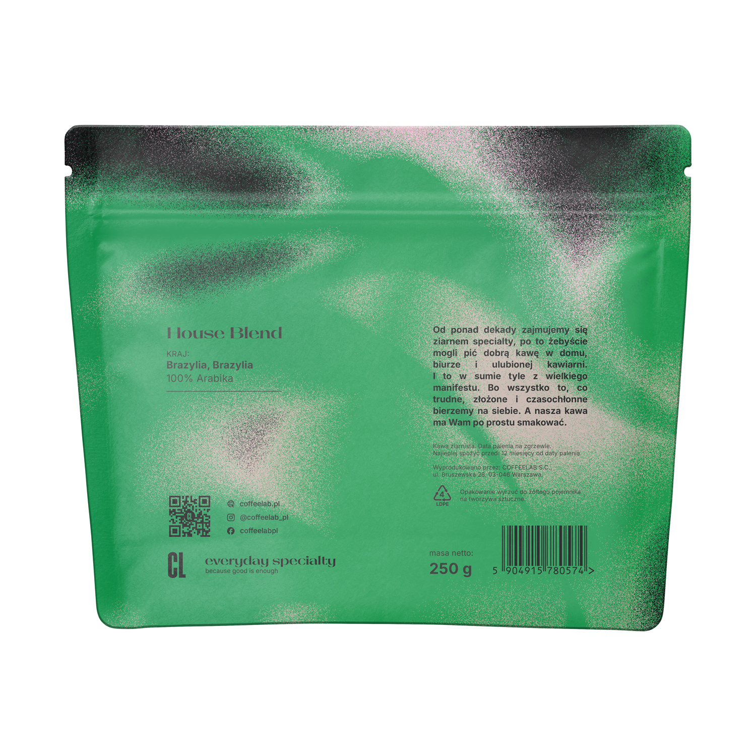 COFFEELAB - kawa ziarnista House Blend Espresso 250 g