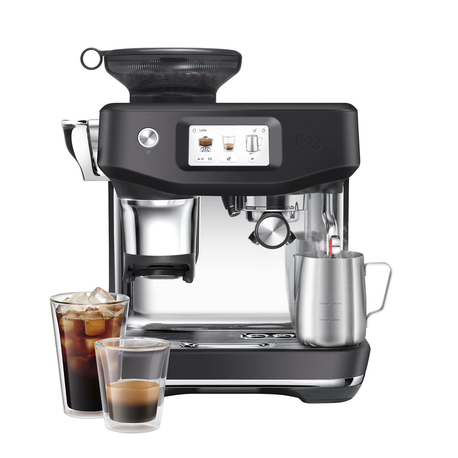 Sage - ekspres ciśnieniowy The Barista Touch Impress + Cold Extraction Czarny