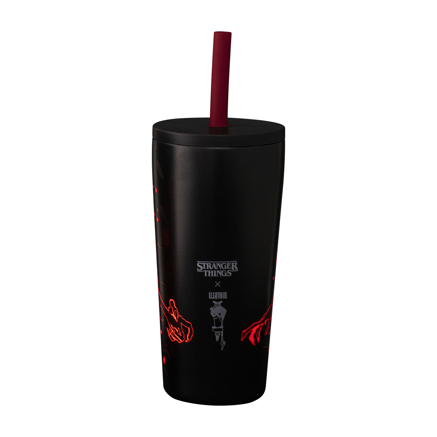 Bialetti - kubek termiczny ze słomką Stranger Things 600ml - świecący w ciemności