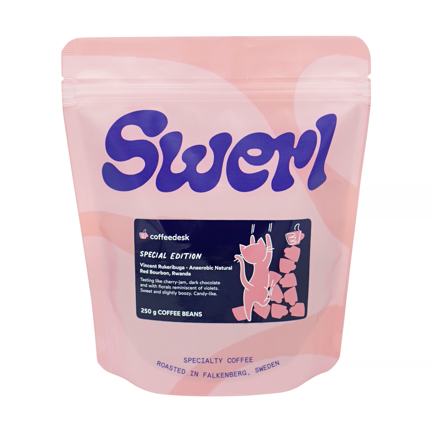 Swerl Coffee x Coffeedesk - Rwanda Vincent Rukenbuga Anaerobic Natural Filter 250g