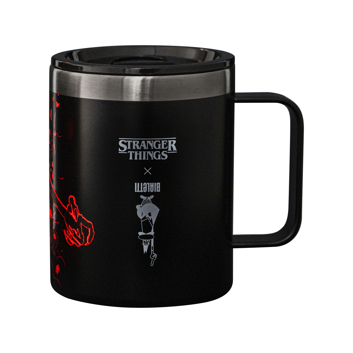 Bialetti - Kubek termiczny z uchwytem Stranger Things 420ml - świecący w ciemności