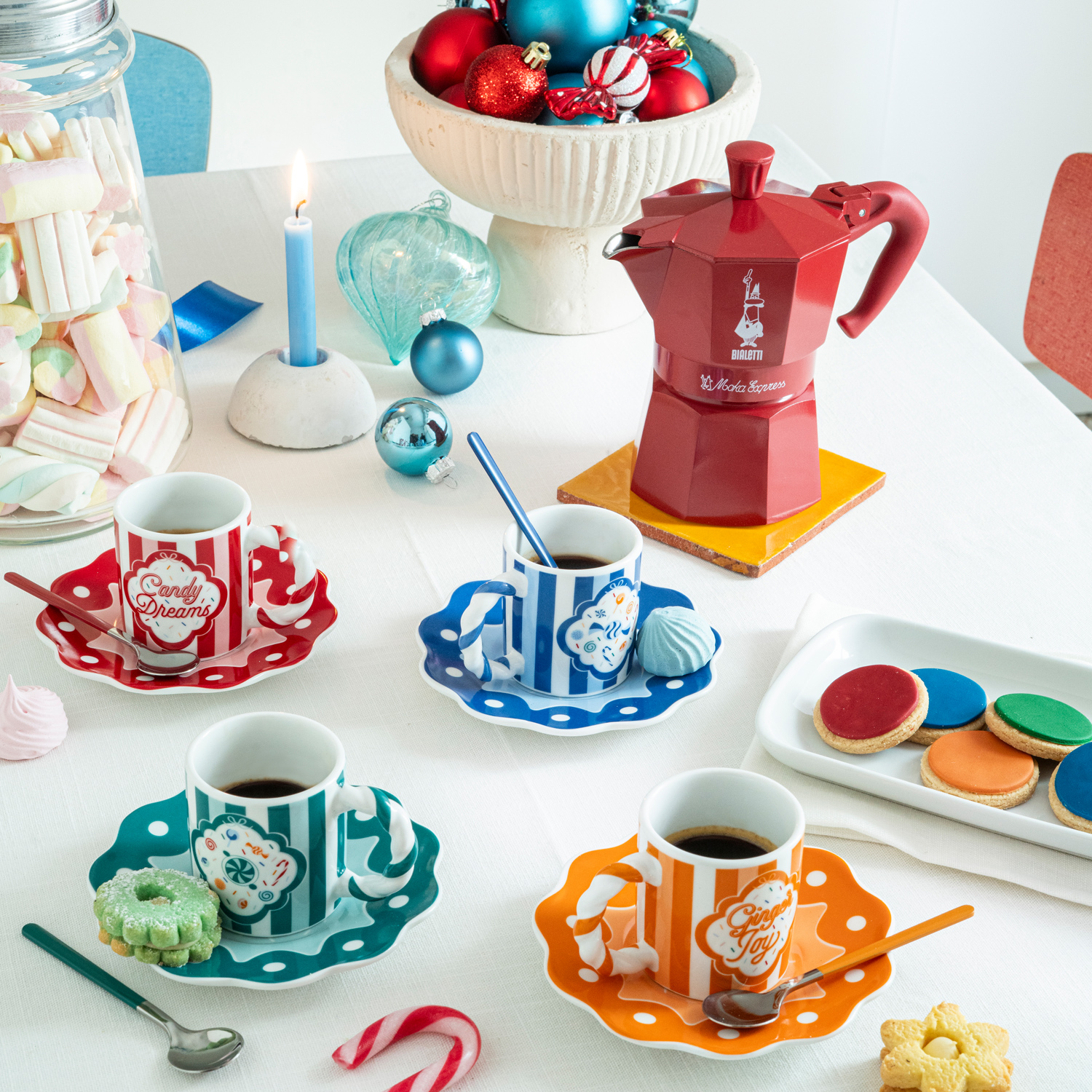 Bialetti - kawiarka Moka Express 3tz Candyland czerwona